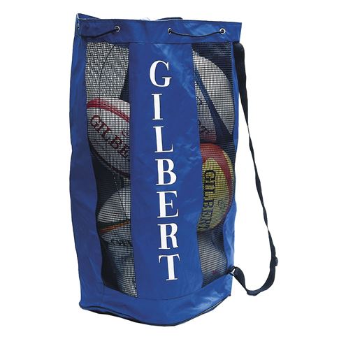Gilbert Breathable Ball Carry Bag Royal - Front Gilbert Breathable Ball Carry Bag Royal - Front