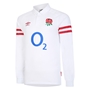 England Mens Classic Home Rugby Shirt - Long Sleeve White 2023 - 