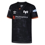 Ospreys Kids Home Rugby Shirt - Short Sleeve Black 2023 - Front 