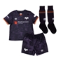 Ospreys Infants Home Rugby Kit - Black 2023 - Front 