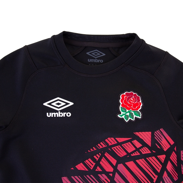 England Womens 7 Alternate Rugby Shirt - Short Sleeve Black 2023