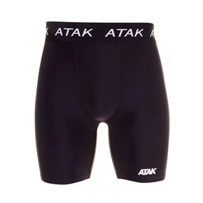 Atak Mens Compression Shorts - Black - Front