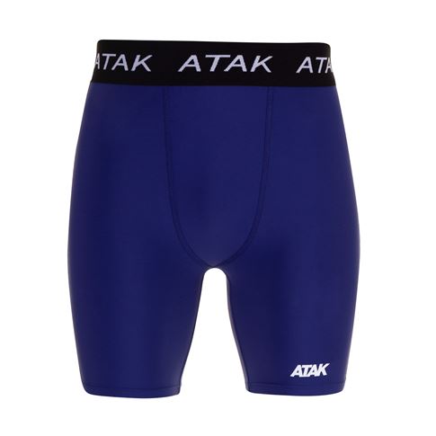 Atak Mens Compression Shorts - Navy - Front Atak Mens Compression Shorts - Navy - Front