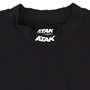 Atak Adults Compression Top - Black Long Sleeve - Neck 