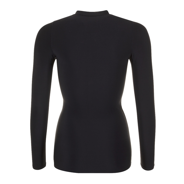Atak Adults Compression Top - Black Long Sleeve - Womens Back