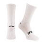 Atak Shox Non Slip Mid Leg Socks White - Front 