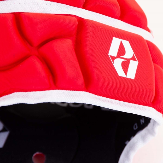 Body Armour Club Headguard Red Kids - Logo