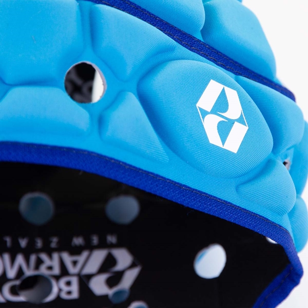 Body Armour Ventilator Headguard Mid Blue - Logo