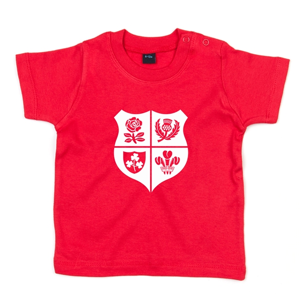 Baby Lions 1888 Tee Shirt - Short Sleeve Red - Front