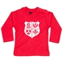 Baby Lions 1888 Tee Shirt - Long Sleeve Red - Front 