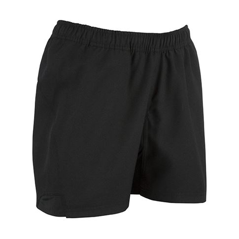 Unbranded Teamwear Pro Rugby Shorts Black - Front Unbranded Teamwear Pro Rugby Shorts Black - Front
