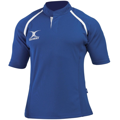 Gilbert Teamwear Xact Plain Match Shirt Royal Kids - Front