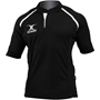 Gilbert Teamwear Xact Plain Match Shirt Black Kids - Front 