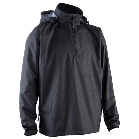 Unbranded Teamwear Waterproof Jacket Black Kids - Front Unbranded Teamwear Waterproof Jacket Black Kids - Front