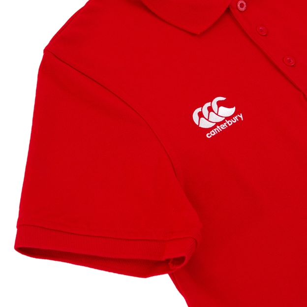 Canterbury Mens Waimak Polo - Red - Logo