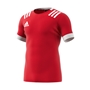 adidas 3S Rugby Match Shirt Red Kids - Front 