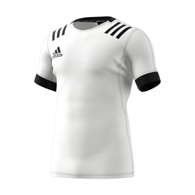 adidas 3S Rugby Match Shirt White - Front