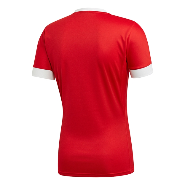 adidas 3S Rugby Match Shirt Red - Back