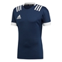 adidas 3S Rugby Match Shirt Navy - Front 