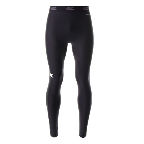 Canterbury Adults Thermoreg Baselayer Leggings - Black - Front Canterbury Adults Thermoreg Baselayer Leggings - Black - Front