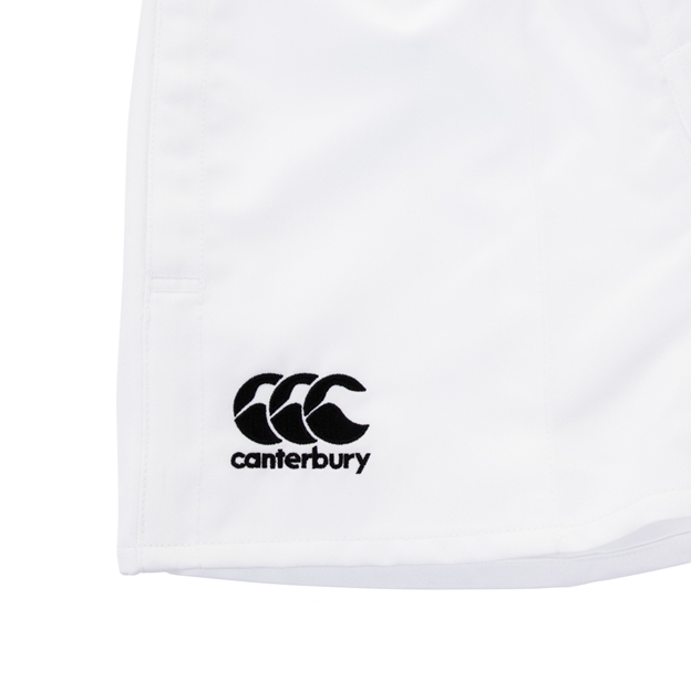 Canterbury Kids Polyester Professional Rugby Match Shorts - Whit