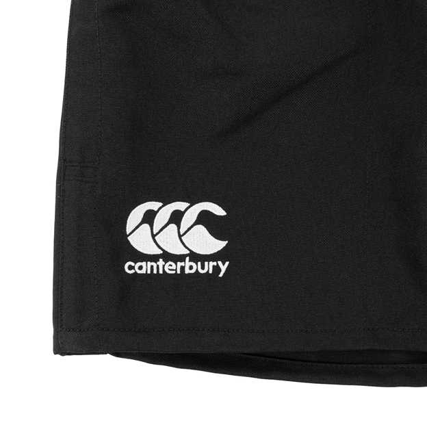 Canterbury Kids Polyester Professional Rugby Match Shorts - Blac