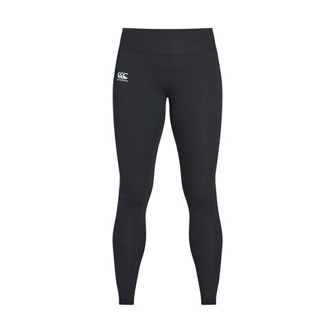 Canterbury Ladies Vapodri Full Length Leggings Jet Black - Front Canterbury Ladies Vapodri Full Length Leggings Jet Black - Front