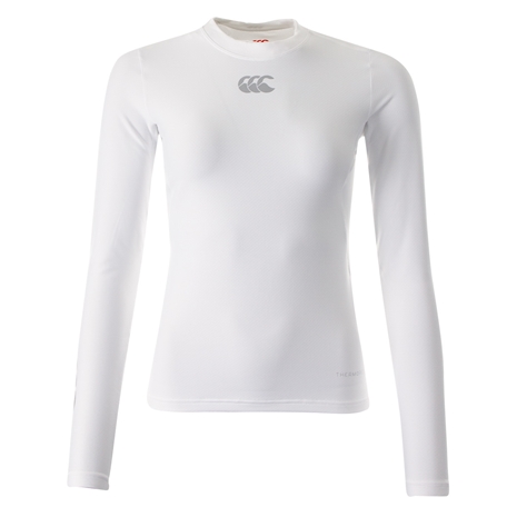 Canterbury Womens Thermoreg Baselayer Top - White Long Sleeve - 