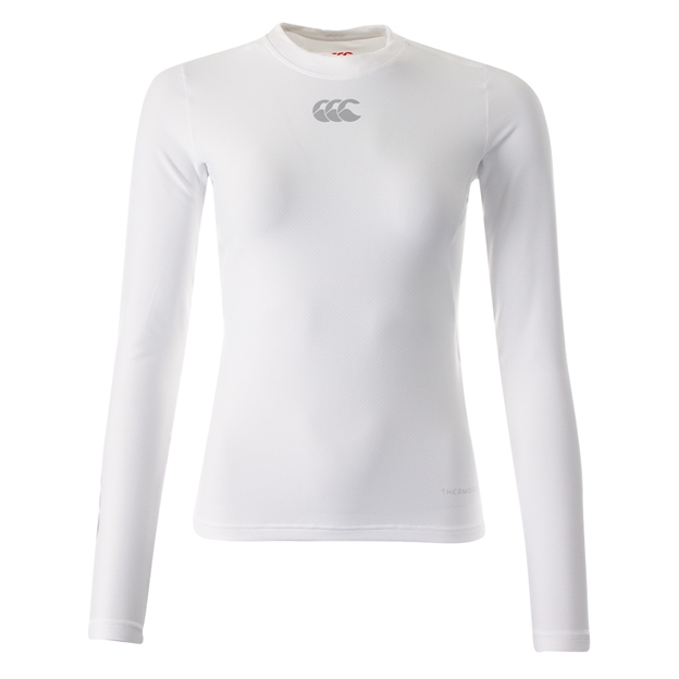 Canterbury Womens Thermoreg Baselayer Top - White Long Sleeve - 