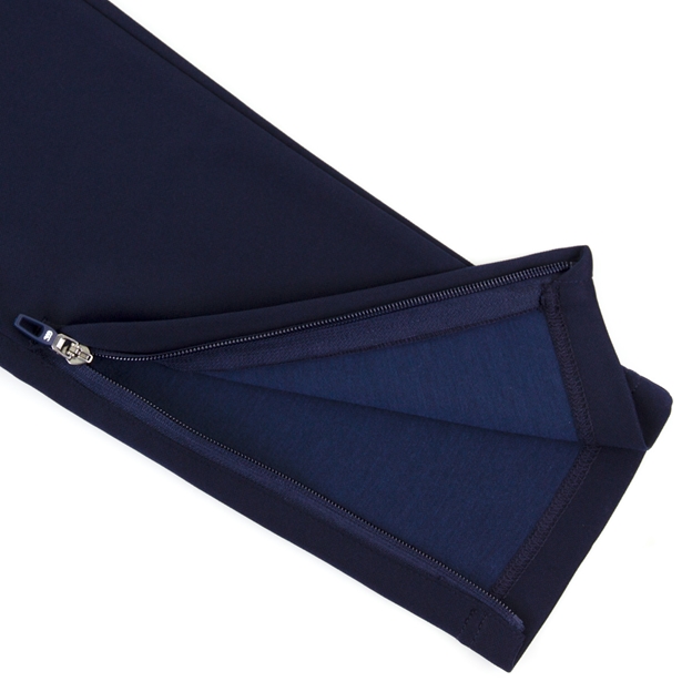 Canterbury Kids Stretch Tapered Poly Knit Pants - Navy - Zip