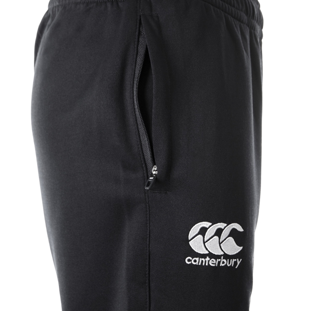 Canterbury Kids Stretch Tapered Poly Knit Pants - Black - Pocket