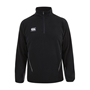 Canterbury Teamwear Team 1/4 Zip Microfleece Black Kids - Front 