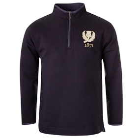 Scotland 1871 Supersoft 1/4 Zip Sweatshirt - Front