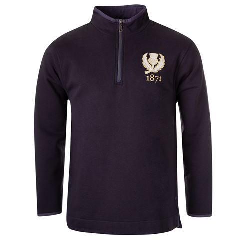 Scotland 1871 Supersoft 1/4 Zip Sweatshirt - Front Scotland 1871 Supersoft 1/4 Zip Sweatshirt - Front