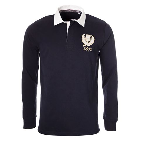 Scotland 1871 Heavyweight Vintage Rugby Shirt L/S - Front Scotland 1871 Heavyweight Vintage Rugby Shirt L/S - Front