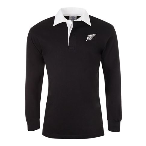 New Zealand Classic Rugby Shirt L/S - Front 2 New Zealand Classic Rugby Shirt L/S - Front 2