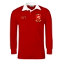 Japan Mens World Cup Classic Rugby Shirt - Long Sleeve Red - Fro 