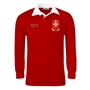 Wales Mens World Cup Classic Rugby Shirt - Long Sleeve Red - Fro 