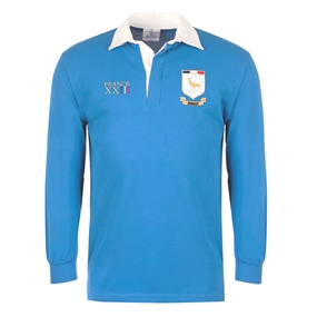 Uruguay Mens World Cup Classic Rugby Shirt - Surf Blue - Front