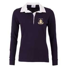 Scotland Womens Calcutta 1879 Classic Rugby Shirt - Navy - Front