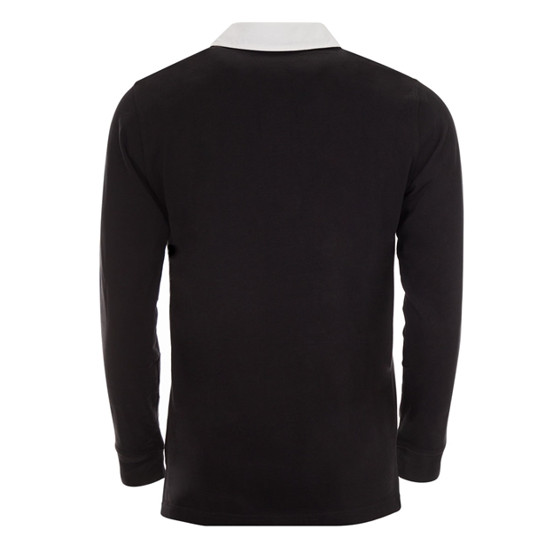Mens New Zealand 100th Test Vintage Rugby Shirt - Jet Black - Ba
