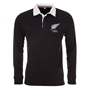 Mens New Zealand 1921 Vintage Rugby Shirt - Jet Black - Front 