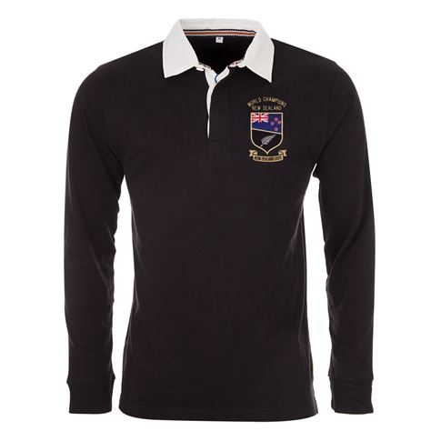 New Zealand World Champions Mens Heavyweight Classic Rugby Shirt