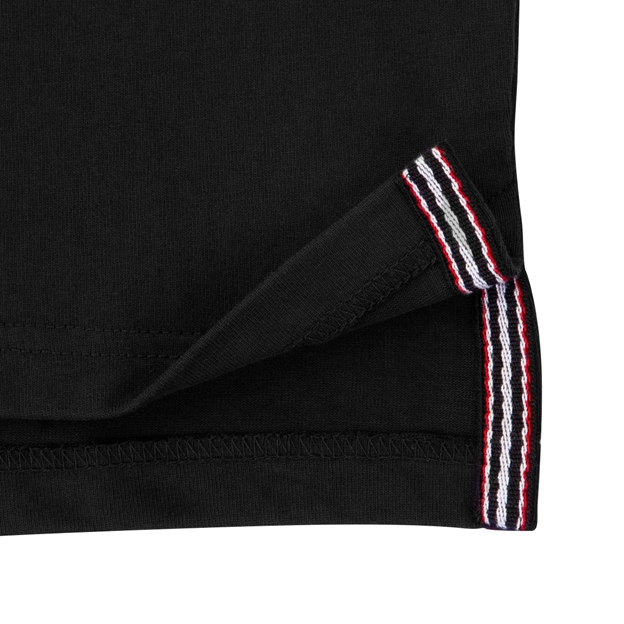 New Zealand Mens World Cup Heavyweight Rugby Shirt - Black - Hem