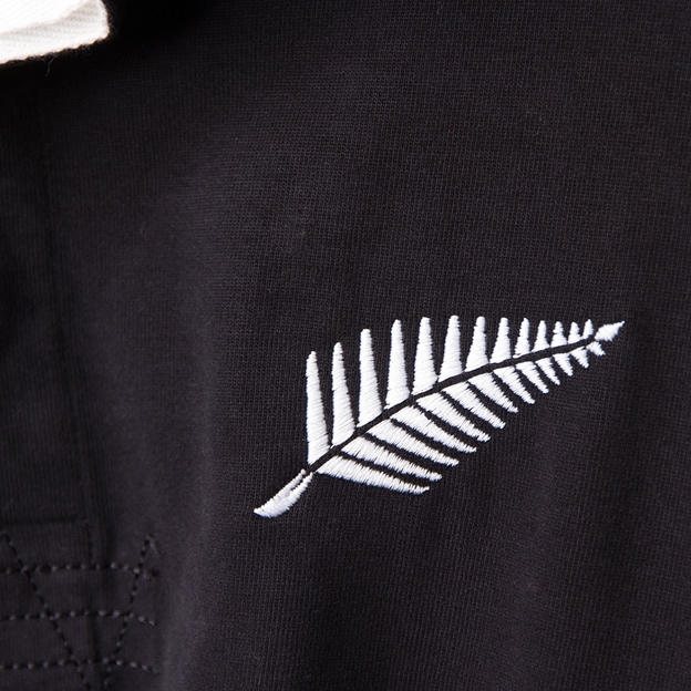 New Zealand Heavyweight Vintage Rugby Shirt L/S - Fern Embroidery