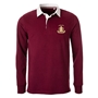 England Mens Calcutta 1879 Heavyweight Rugby Shirt - Burgundy -  