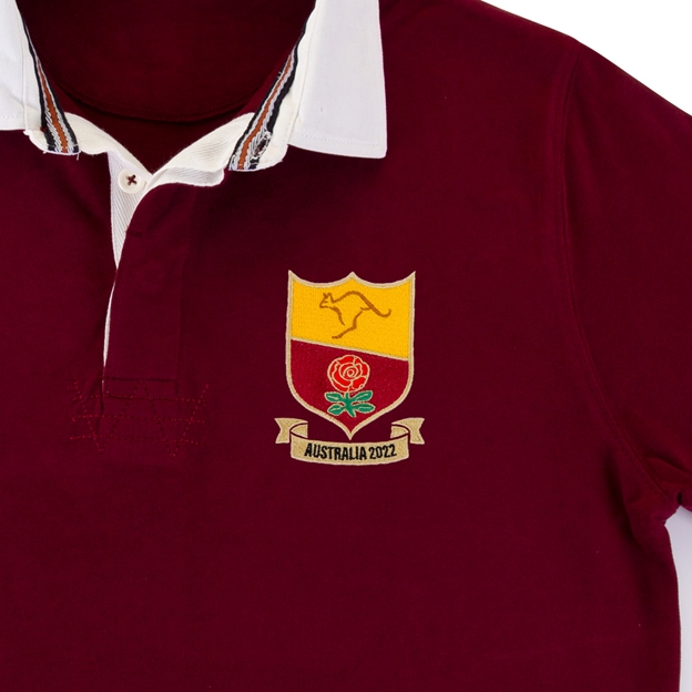 England Mens Summer Tour Heavyweight Rugby Shirt - Long Sleeve -
