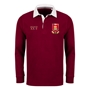 England Mens World Cup Heavyweight Rugby Shirt - Burgundy - Fron 