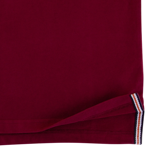 Georgia Mens World Cup Heavyweight Rugby Shirt - Burgundy - Hem