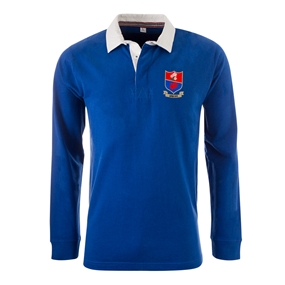 France Mens Summer Tour Heavyweight Rugby Shirt - Long Sleeve - 